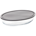 Keepeat Glass Dish Oval 12x8in