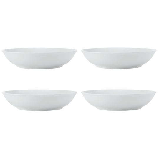 Chalk Porcelain Pasta Bowl Set 4pc