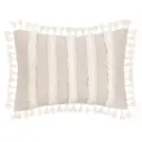 Edisto Pillow Beige Ivory 14x20in