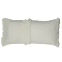 Luani Fringe Bolster Cream 12x24in