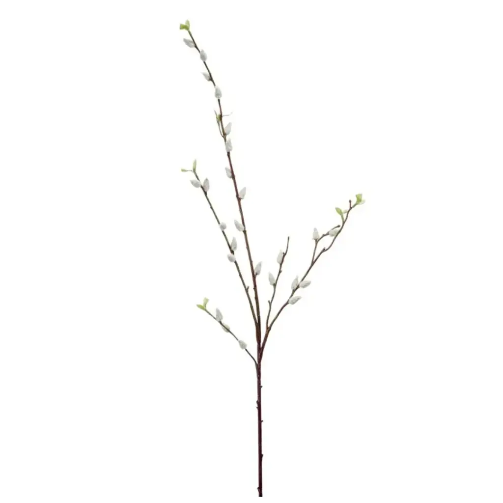 Grey Willow Spray White 37.5in