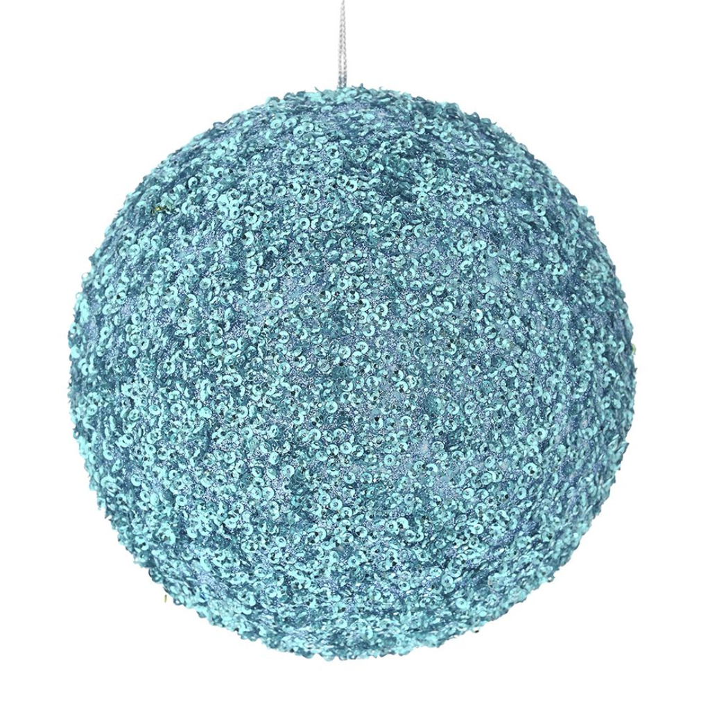 Glitter Bauble Jade 6in