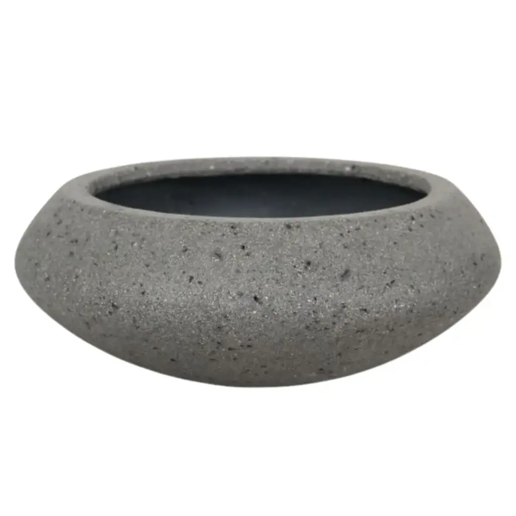 Sage Planter Grey Cement 16x6in