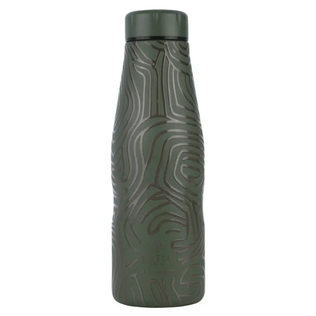 Insulated Travel Flask Olive Flow 17.6oz