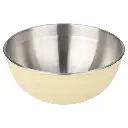 Allure Stainless Steel Mixing Bowl Ivory  5.2QT