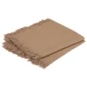 Maha Fringed Napkin Tan 2pc 