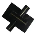 Walton Marble Knot Black 5in