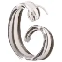Newtok Glass Ribbon Statuary 9in