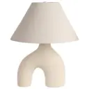 Modern Arch Table Lamp White 23in