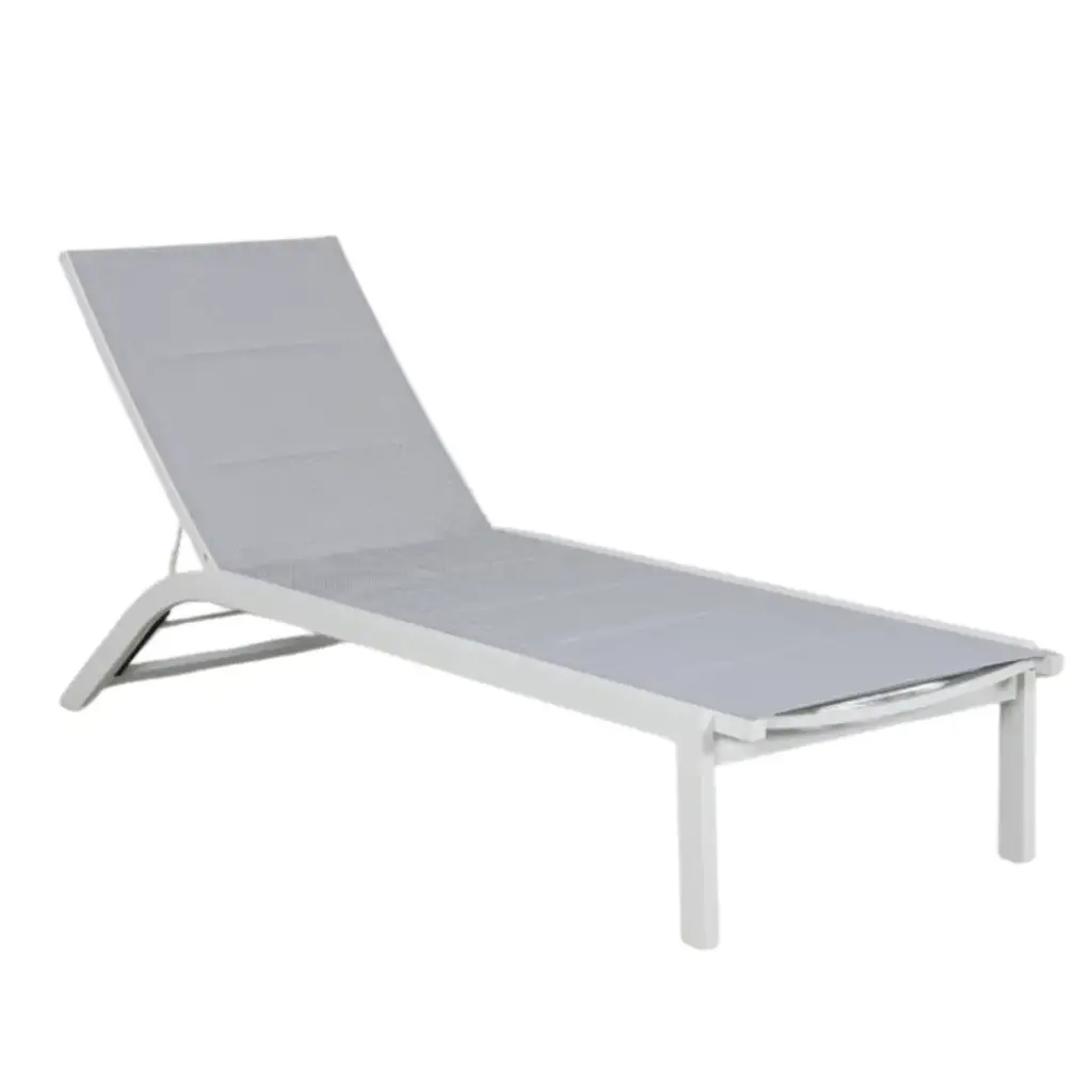Solara Sunlounger White