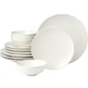 Oneida Roseto White Dinnerware Set 12pc