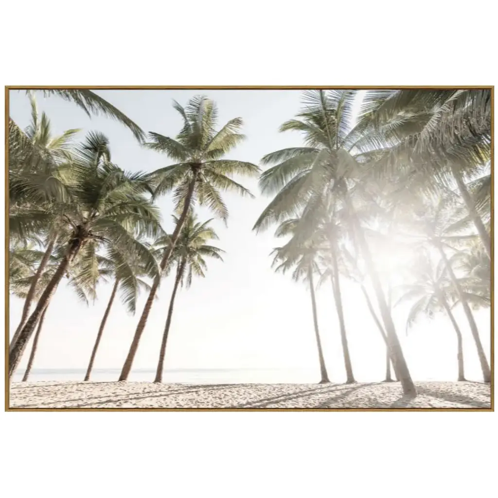 Coastal Bliss Tempered Glass Art 32x48in