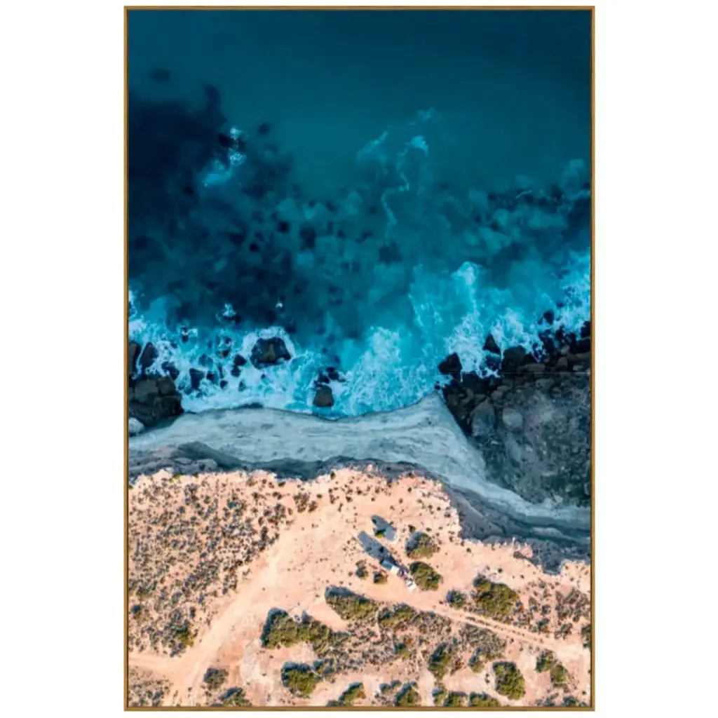Edge of the Earth Tempered Glass Art 40x60in