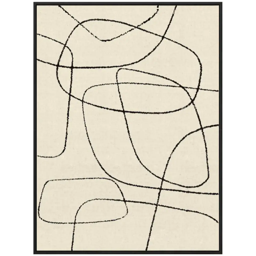 Linear Motion I Framed Canvas 30x40in