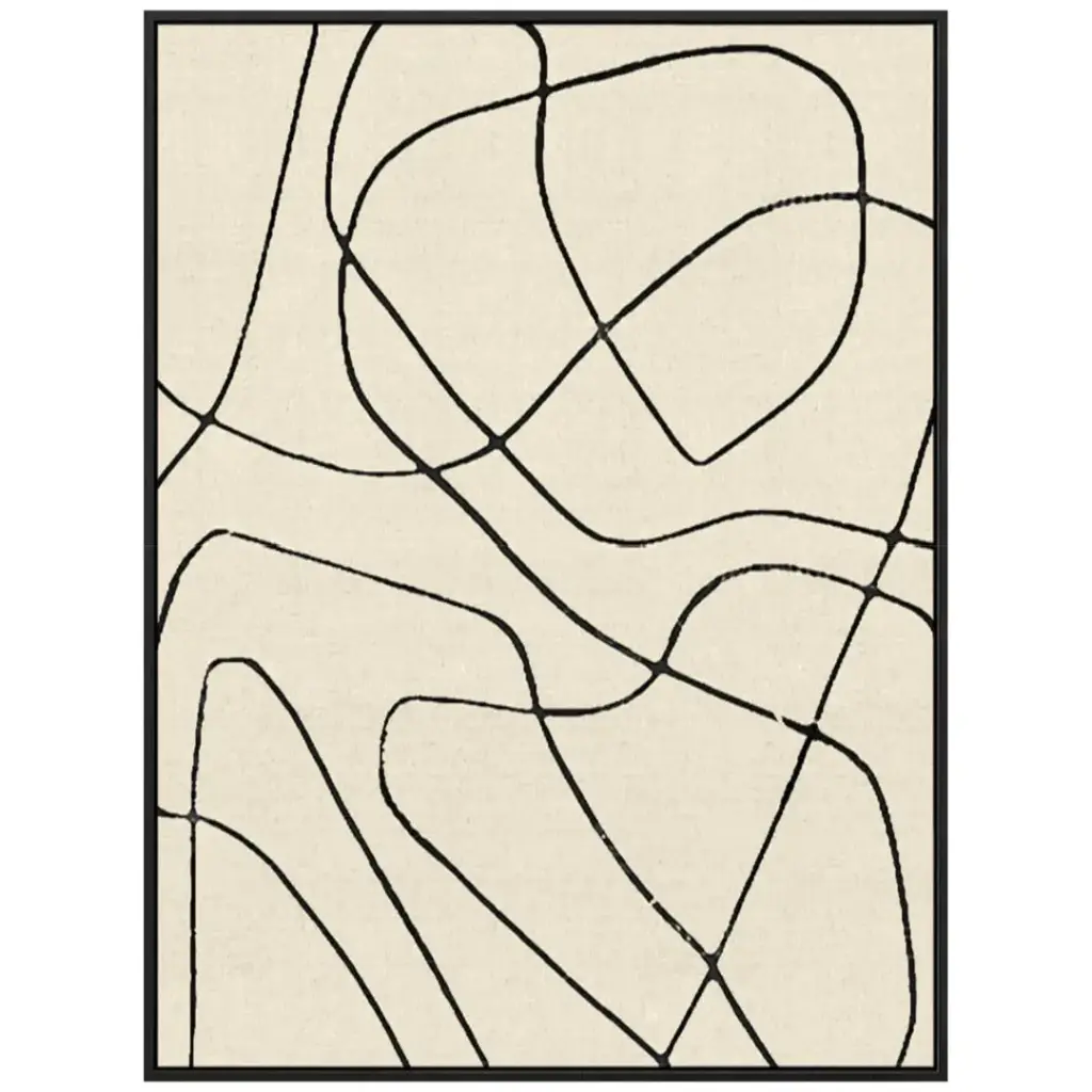 Linear Motion II Framed Canvas 30x40in