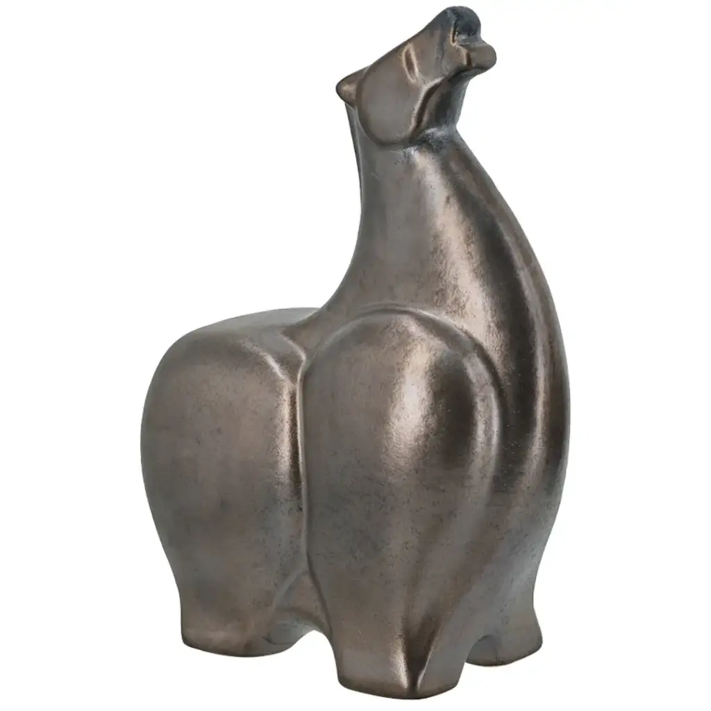 Abstract Ceramic Horse Statue 11.5in