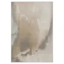 Whisper Ivory Brown Wash Rug 5.3×7.7ft