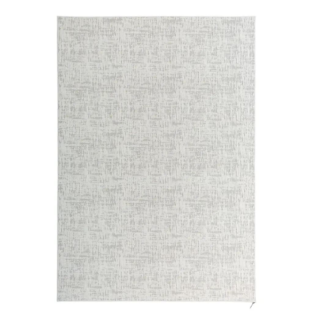 Shadow Ivory Pixel Hi-Low Rug 5.3×7.7ft