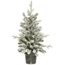 Potted Frosty Tree 28in
