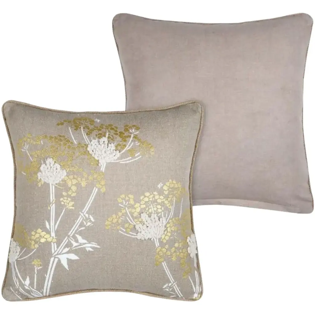 Oriana Pillow Taupe 16x16in
