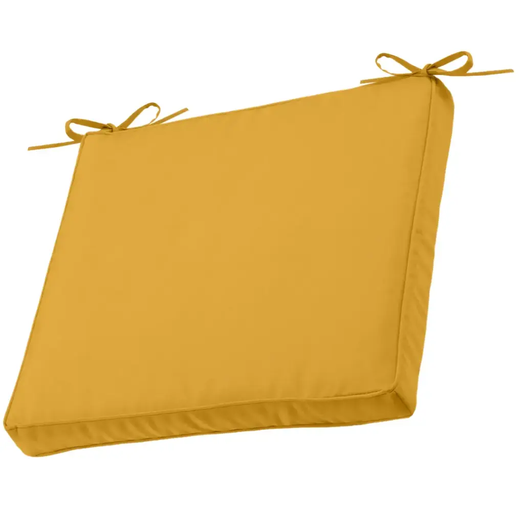 Hawaii Outdoor Chair Pad Yellow 16x16in