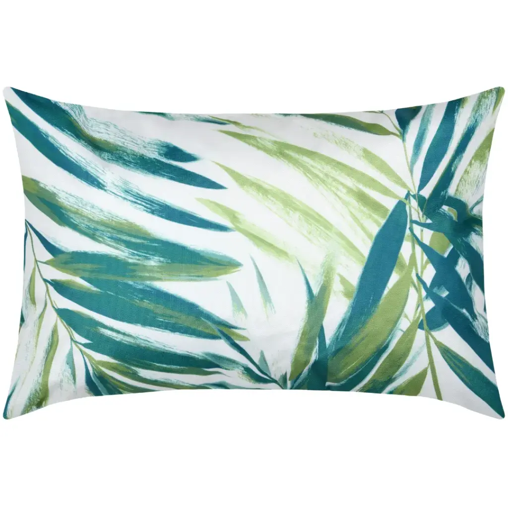 Tivoli Palm Outdoor Pillow Green 16x24in