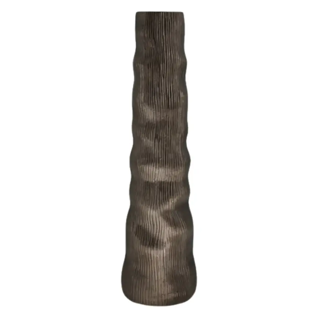 Sitka Metal Vase Bronze 27in