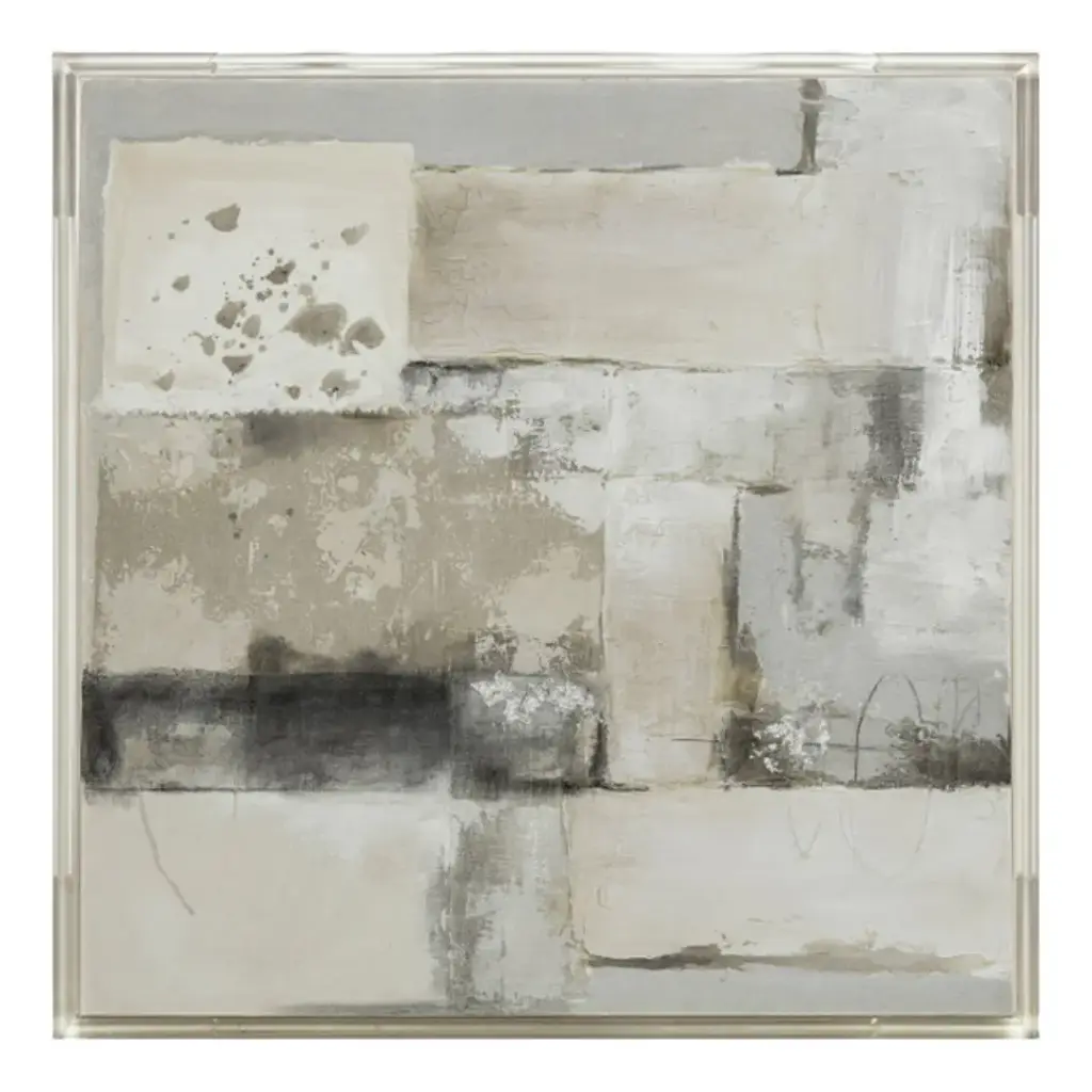 Lynton Handpainted Canvas Art Acrylic Frame 40in