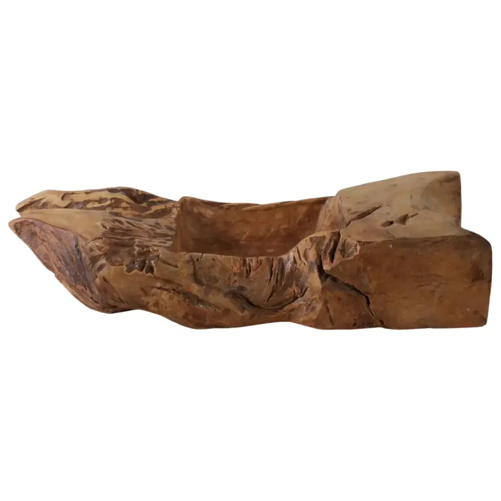 Teak Wood Bowl 30x11in