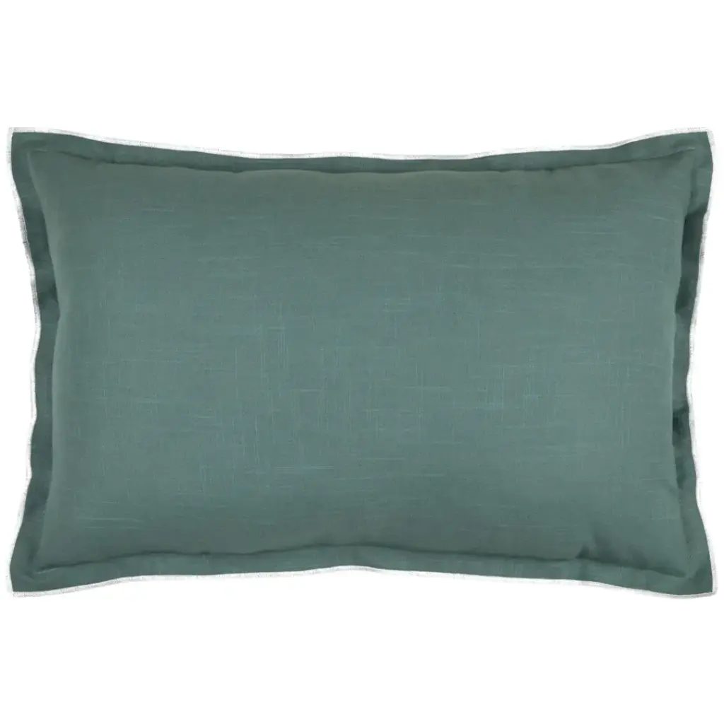 Helios Bolster Pillow Green 16x24in
