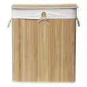 Bamboo Laundry Basket Double Natural 104 L