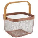 Metal Mesh Basket Caramel 10in