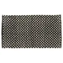 Sucre Bathmat Black Natural 18x35in