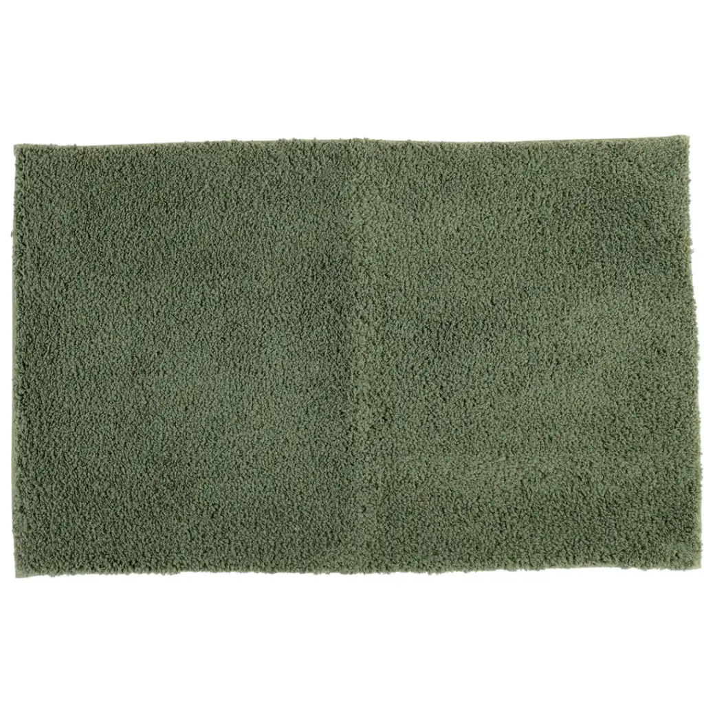 Tufted Bath Mat Green 20x32in