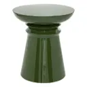 Jaya Totem Side Table Green 17in