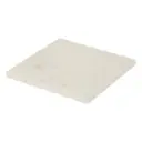 Marble Square Trivet White 7.5in