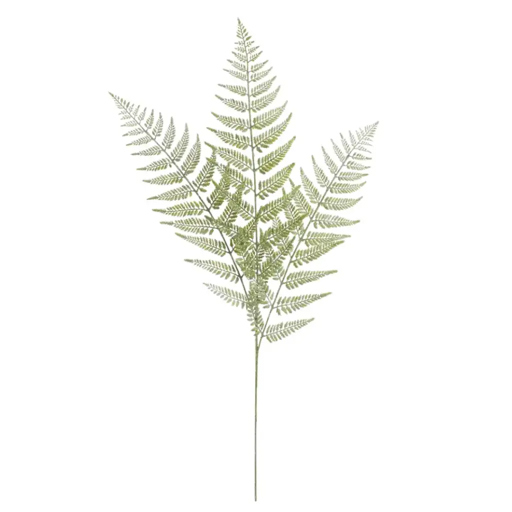 Glittered Fern Spray Green 42in