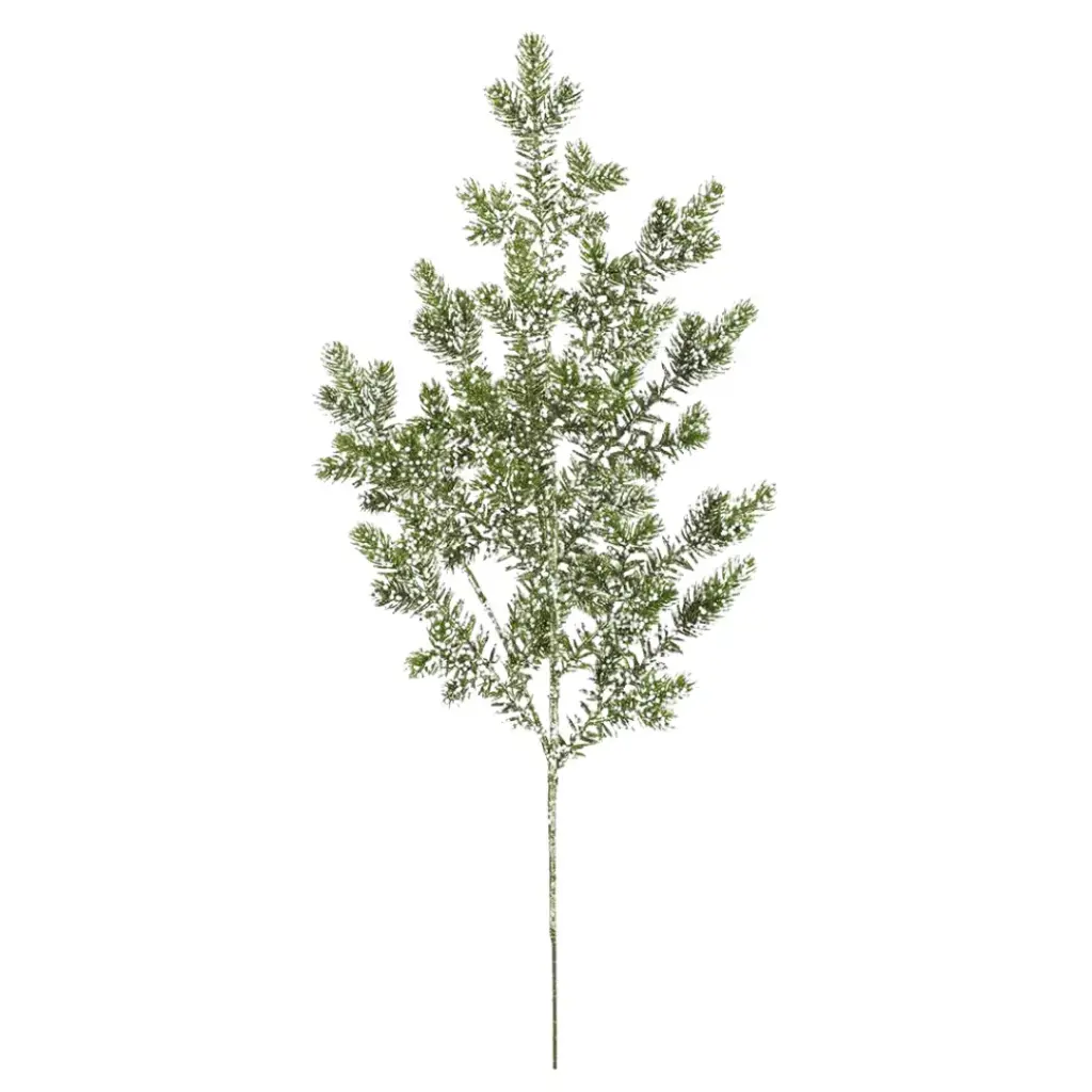 Glittered Berry Spray Green 30in