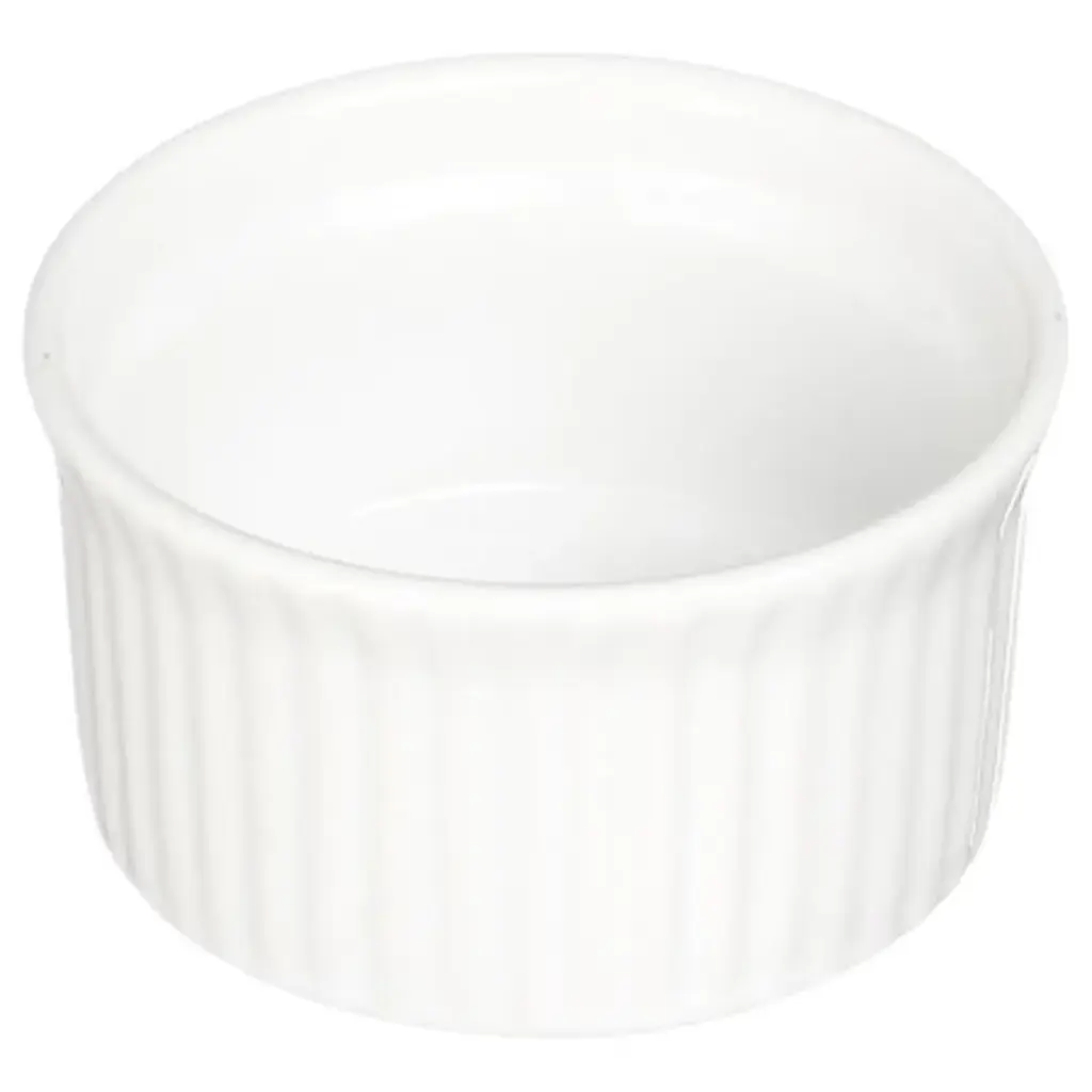 Ceramic Ramekin Dish White 3in