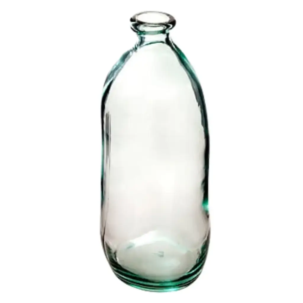 Recycled Glass Vase Transparent 20in