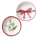 Winter Berries & Bow Dip Bowl Assorted 1pc