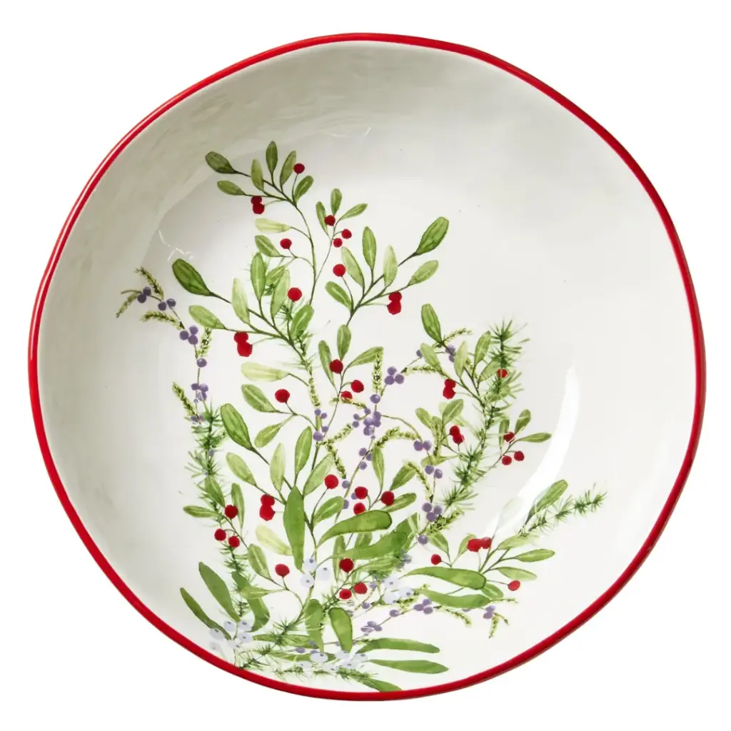 Winter Berries Serving Bowl