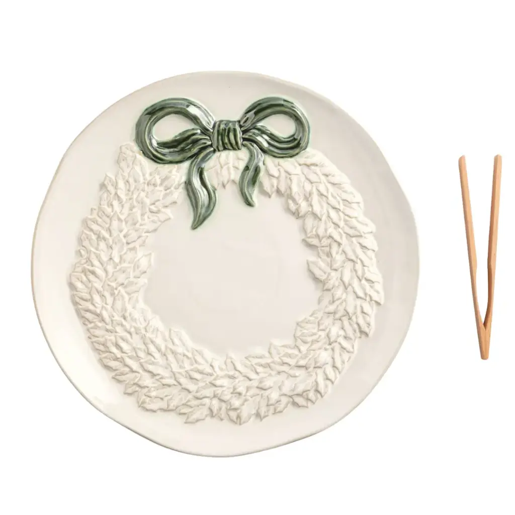 Wreath Serving Platter Set