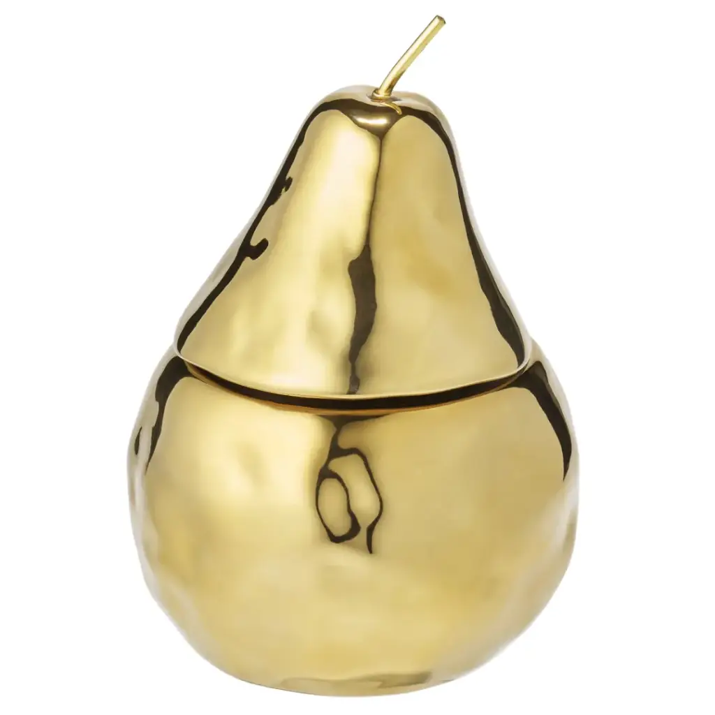 Ceramic Spiced Pear Candle Gold