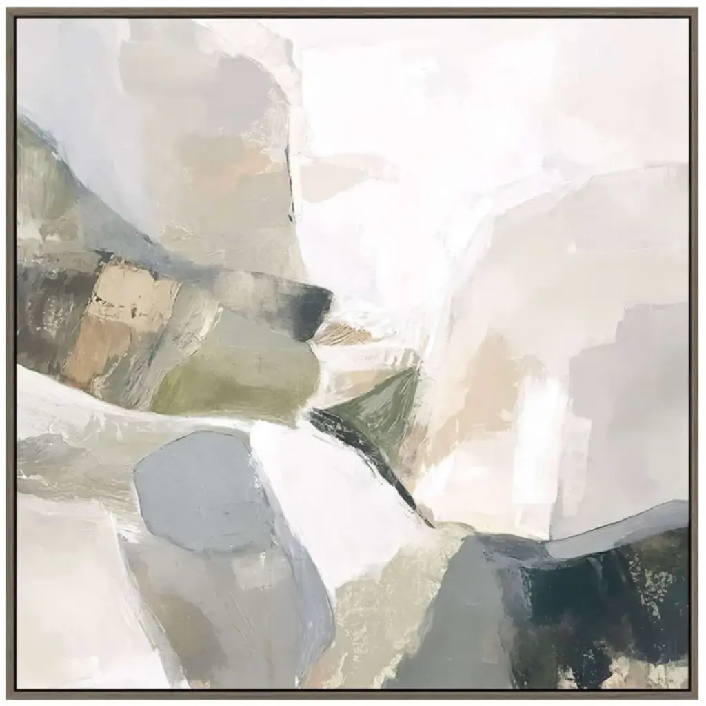 Earthen Form II Framed Canvas Art 30x30in