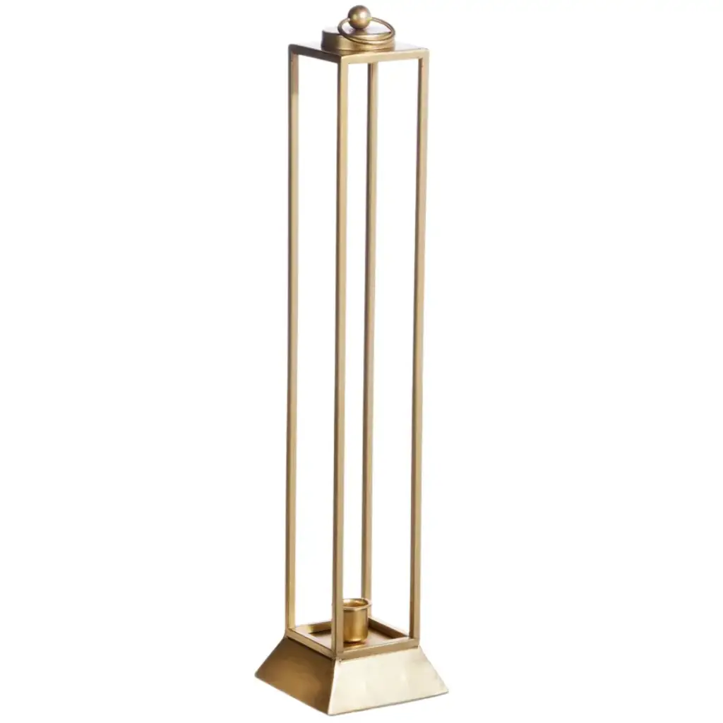 Taper Lantern Gold 19in