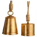 Bell Ornament Gold Assorted 4in 1pc