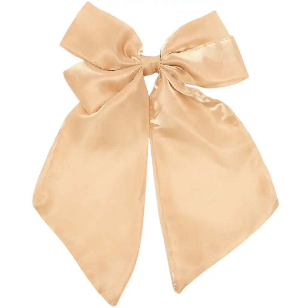 Satin Bow Clip Gold 18in
