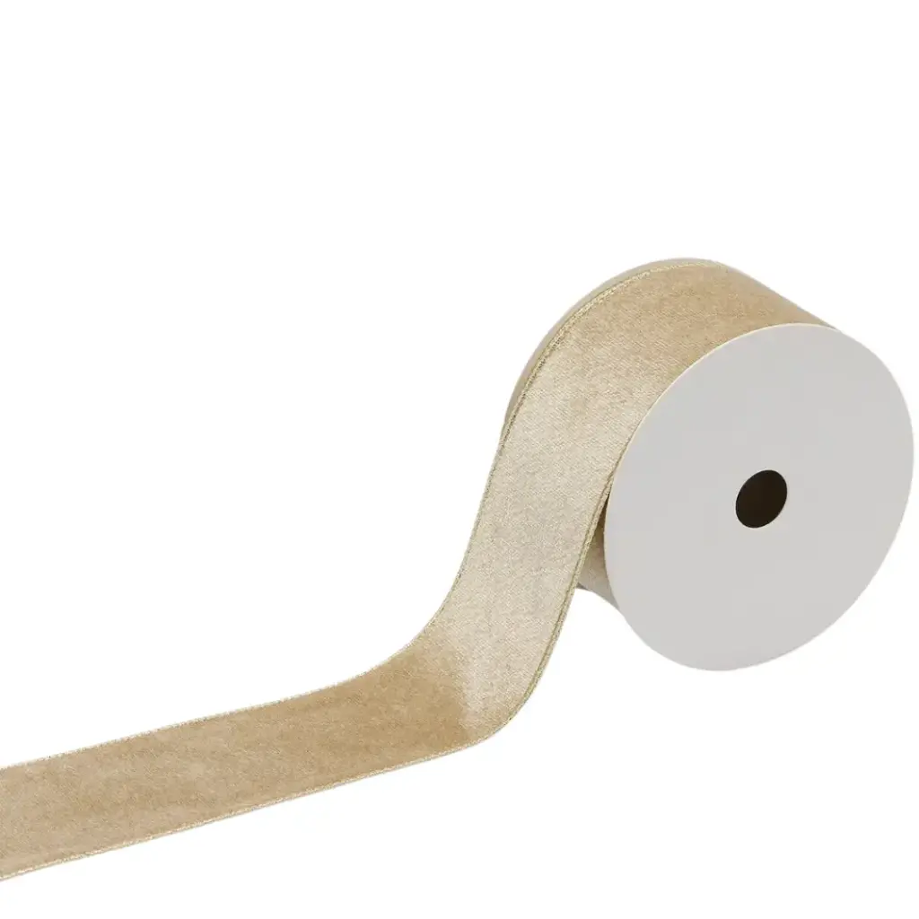 Velvet Ribbon Sand 2.5inx10yd