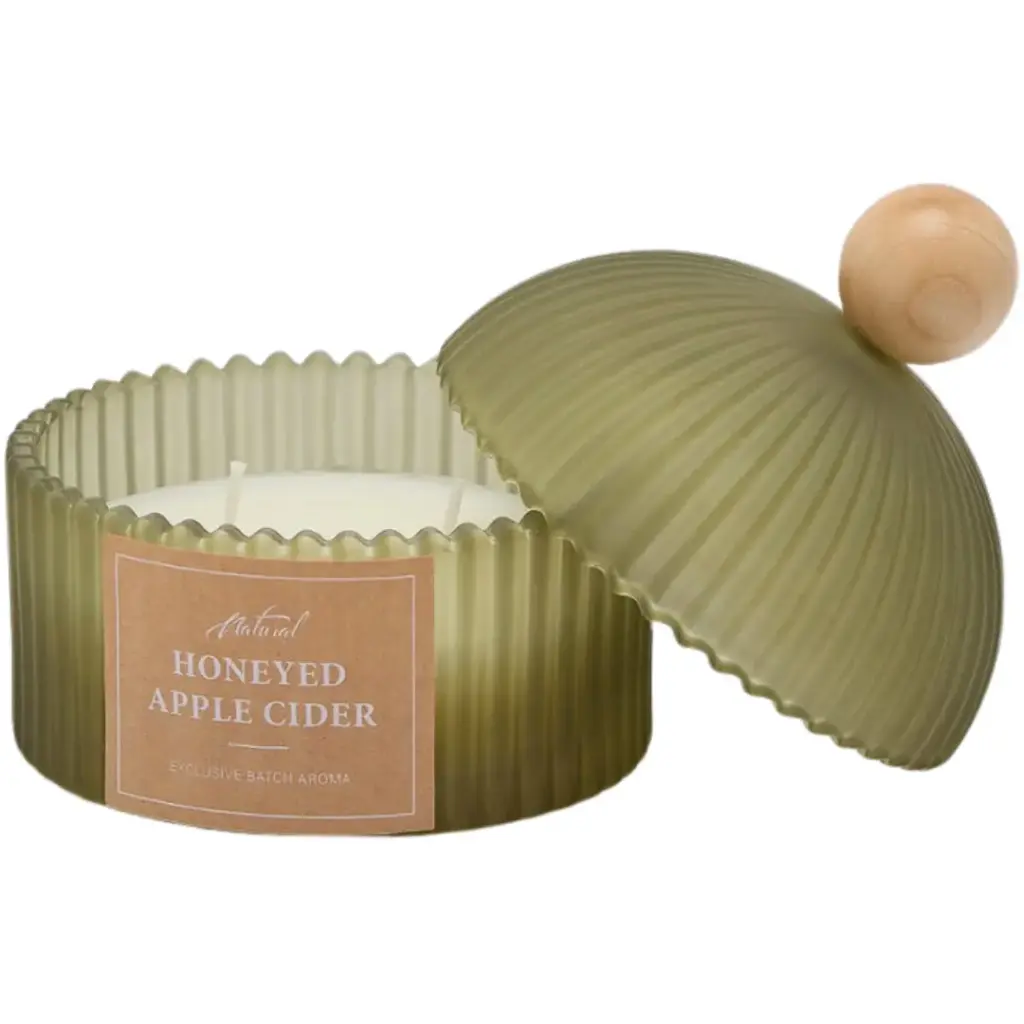 Nature Candle Honeyed Apple Cider 5in